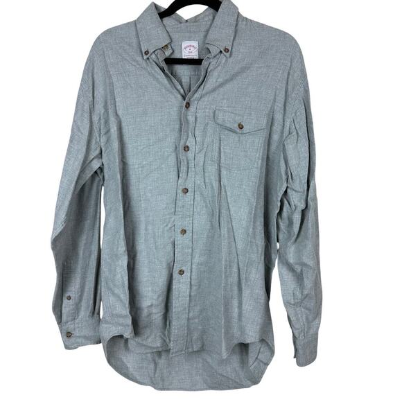 Brooks Brothers Other - Brooks Brothers Stone Button Down Shirt Medium Utility Workwear Ranch Heritage